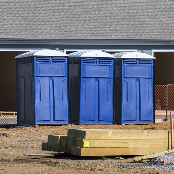 is there a specific order in which to place multiple porta potties in Oakland City Indiana